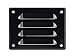 140x105mm - Grille de Ventilation - Noire En Acier Grille D'aération avec Moustiquaire