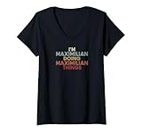 Mujer Maximilian Name Maximilian Personalized Name First Given Camiseta Cuello V