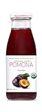 POMONA Organic Pure Plum Juice, 8.4 Ounce Bottle (Pack of 12), Cold Pressed Organic Juice, Non-GMO,...