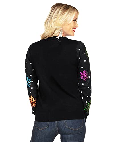 Image of Tipsy Elves Classic Cute Cardigan Ugly Christmas Sweaters for Women with Fun Patterns and Animals