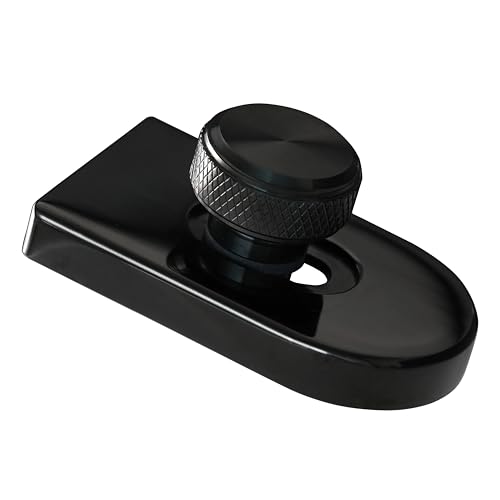 Fenrir Kit de visserie pour selle amovible à attache rapide vis de siège boulon de fixation de siège pour Harley 1997-maintenant (Vis noires + cache bouton)