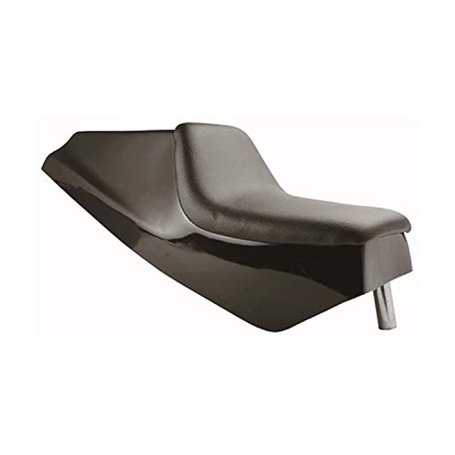 Selle cyclo Grand Prix noir avec tige de selle pour cyclomoteur rétro