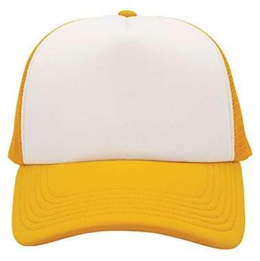 Image of NYFASHION101 Plain Mesh Trucker Hat - Breathable 6-Panel Daily Snapback Cap, Customizable Ideal for DIY Embroidery & Patches