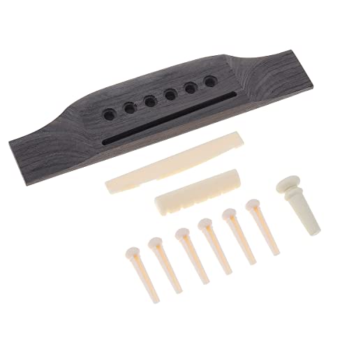 MuzcYM Ensemble de chevalet de guitare acoustique à 6 cordes en palissandre, chevalet de guitare avec sillet de chevalet… - Les Beatles, Paul McCartney, John Lennon, RIngo Starr, George Harrison MuzcYM Ensemble de chevalet de guitare acoustique à 6 cordes en palissandre, chevalet de guitare avec sillet de chevalet…