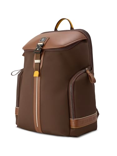 Image of EUME Zorain Premium Laptop Backpack for Men & Women | 15.6 Inch Laptop Sleeve | 27L Water Resistant Nylon & Microfiber Vegan Leather | Lightweight & Multipurpose | For Office Work & Travel