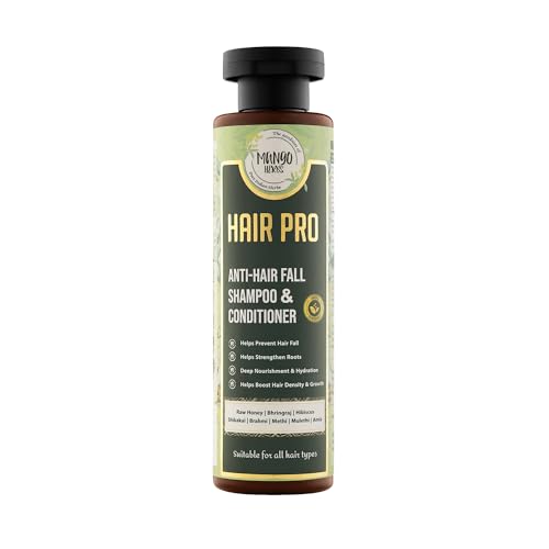 Image of Hair Pro Anti-Hairfall Shampoo | 100% Plant-Based with Raw Honey | Helps Reduce Hair Fall, Strengthens Hair | SLS & Paraben Free | 200ml