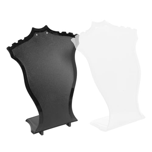 BESPORTBLE 2Piezas Exhibidor De Collar De Joyería Busto Organizador Práctico Para Collares y Pendientes Para Tiendas y Armarios