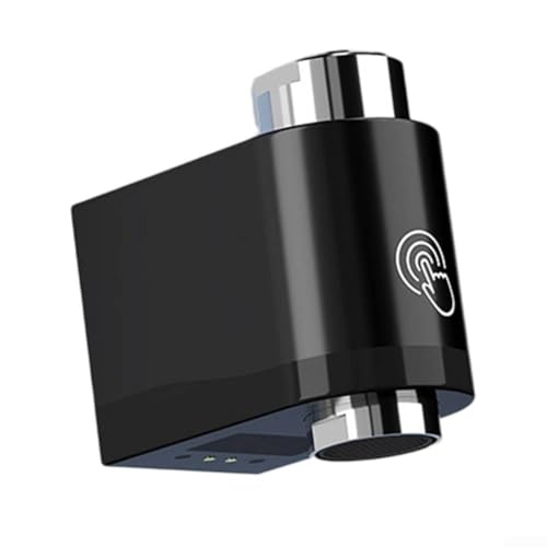 Eawfgtuw Aérateur de robinet intelligent à double capteur avec détection de mouvement infrarouge, économiseur d'eau, arrêt automatique sans contact pour évier de cuisine et salle de bain IPX6 (noir)