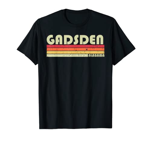 GADSDEN AL ALABAMA - Cadeau rétro années 70 et 80 T-Shirt