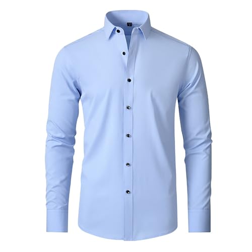 Chemise homme coton lin à manche longue de mi-saison coupe régulière uni