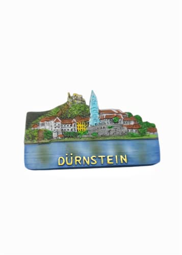 Imán decorativo souvenir Durnstein Austria para refrigerador miniatura 3