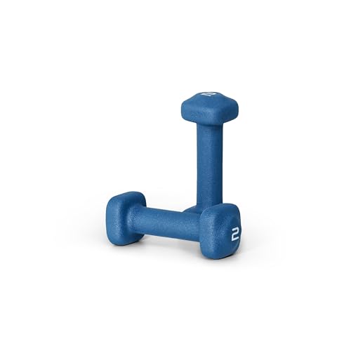 Tone Fitness Neoprene Dumbbell Weight Pairs with Anti-Roll Square Head | Multiple Options