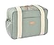 BÉABA, Wickeltasche für Babys, Mehrere Fächer, 10 Taschen, Reißverschluss Trolley-Koffer, Schultergurt, Isotherm-Tasche, Wickelunterlage, Wasserabweisend, Inhalt 16L, Tasche Paris, grun