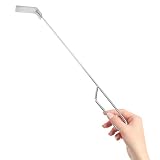 GAROZATION Rastrello per Ceneri in Acciaio Inossidabile 46cm Resistente ad Alte Temperature per Kamado Joe Charcoal Smoker e Stufa a Legna Rimozione Cenere
