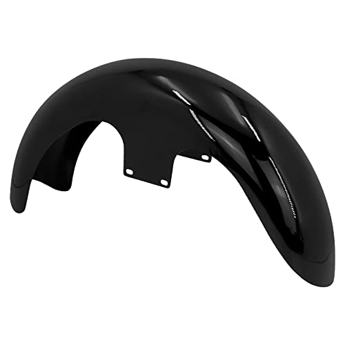 Image of 21-Inch Front Fender Fit for Harley Touring 1996-2023 | Gloss Black Front Mudguard for 130 /R21 Tires, Fits Road King, Road Glide, Street Glide, Electra Glide and Custom Baggers