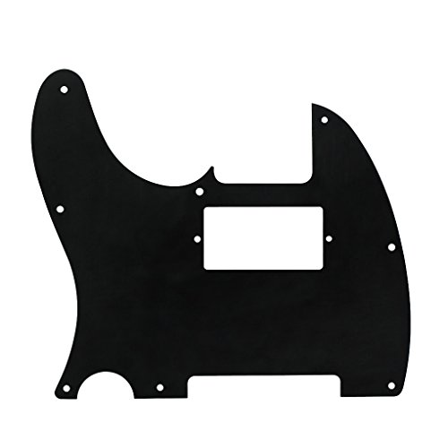 Fleor 3Ply Black 8 Hole Tele Pickguard Guitar Humbucker Pick Guard Hh With Screws Fit Usa/Mexican Fender Standard Telecaster Part #TOP4