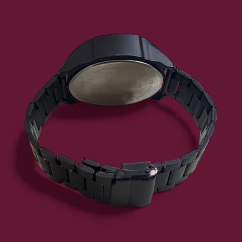 Image of Stylish Modern Armor Chronograph Wrist Watch for Men | Heavy Dial Stylish Analog Watch | Premium Black Metal Strap | Available in Black & White Dial inch