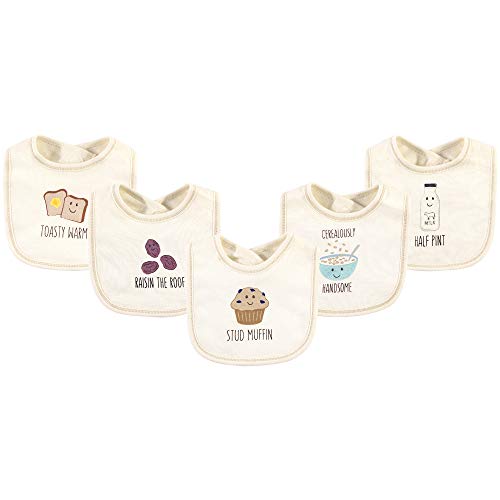Image of Touched by Nature Unisex Baby Organic Cotton Bibs, Muffin, One Size