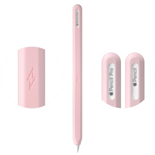 Image of Ultra Thin Protective Pencil Cover for Apple Pencil Pro &Apple Pencil 2nd Gen Silicone Case Sleeve Compatible with Apple Pencil Pro (Pink)