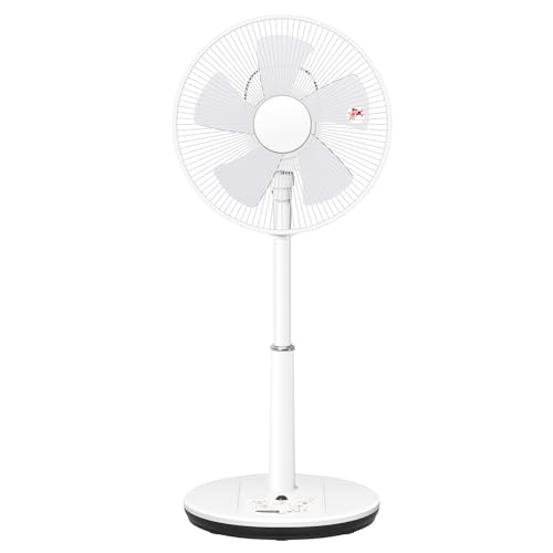 扇風機 リビング扇風機 立体首振り 風量3段階 フルリモコン 静音 入切タイマー付き YLRX-BK306(W)