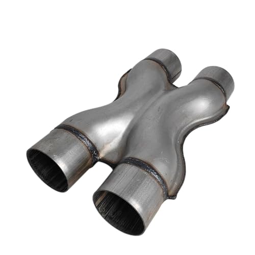 X-Pipe d'échappement 2,5" double réduction de contre-pression pour moteur