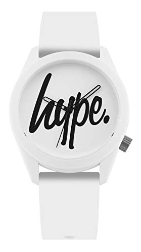 Image of Hype Analog White Dial Unisex Watch - HYU001W