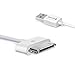 iPhone 4s Cable, 30-Pin USB Sync and Charging Data Cable for iPhone 4/4S/3G/3GS, iPad 1/2/3, and iPod (5'/1.5 Meter) - Pack of 2
