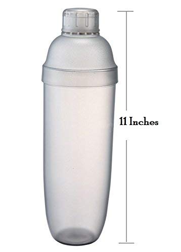THW® 900 ML Unbreakable Break Resistant Liquid Drinks Mocktail Martini Cocktail Shaker with Built-in Bartender Strainer - Image 2 thumbnail