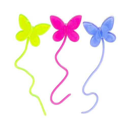 Mariposas adhesivas de vinilo que brillan en la oscuridad, 24 pzas