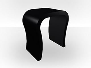 Zespoke Esterno Nero Curvo Comodino Contemporaneo Black Matt