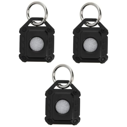 Funda de etiquetas de aire para llaves y mochilas escolares con cierre seguro de tornillo