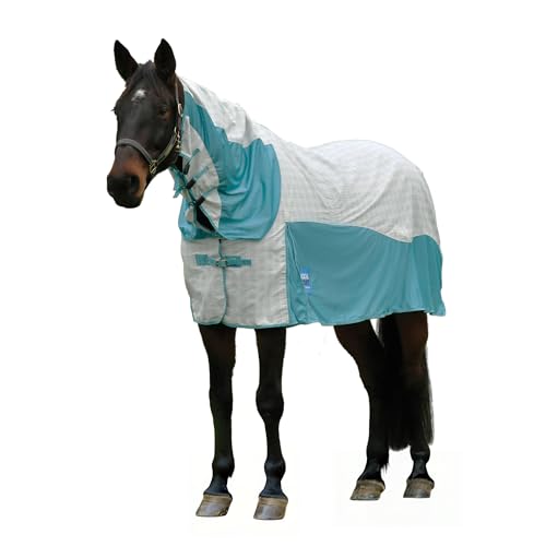 Kool Coat Cotton Airstream II Detach-A-Neck White/Mint 78"
