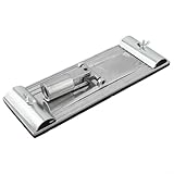 Aluminum Sanding Block Holder Drywall Sander Frame Adapter Auto Body Sanding Plate Telescopic Pole Sander Attachment Metal Sandpaper Mounting Frame Woodworking Finishing Tool(internal thread)