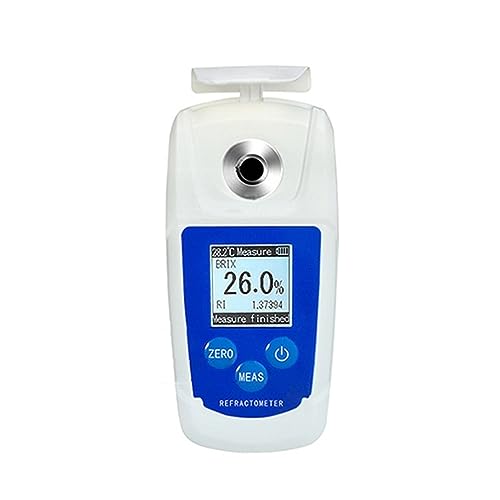 OKOKOZ Refractómetro Brix, 0-55% Digital Brix Meter Tester Refractómetro Profesional con batería Jugo de Frutas Bebidas Medidor de azúcar Alta concentración Medidor Brix