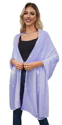 REEMONDE Shawl Wraps for Women Shine Chiffon Shawls Hijab Scarf Sarong Bridal Wedding Wraps Shawls for Evening Dresses2