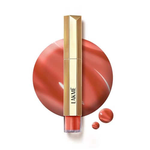 Image of LAKME LAKM Lakme 9to5 Overtime Shine Tinted Lip Oil - Coral Charm 5.3ml | 3Ml