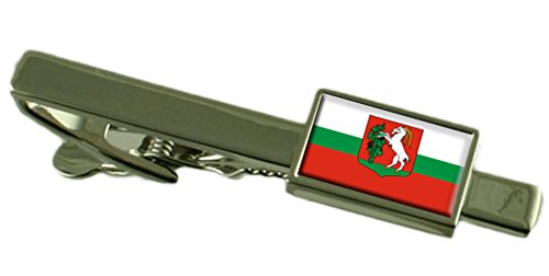 Bandera de Lublin Polonia clip de corbata para hombre pisacorbatas metálico