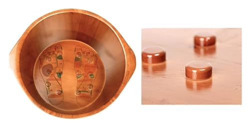 Balde de madera para pies spa de madera multicolor miniatura 3