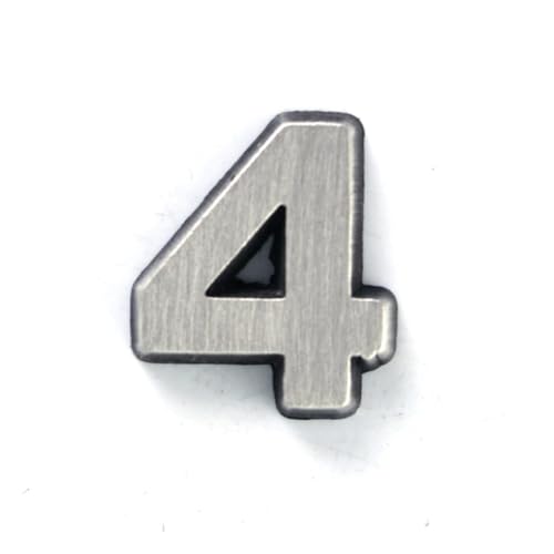 Image of Number 4 Four Lapel Pin by StockPins