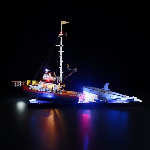 Image of LIGHTAILING Light for Lego-21350 Jaws - Led Lighting Kit Compatible with Lego Building Blocks Model - NOT Included The Model Set