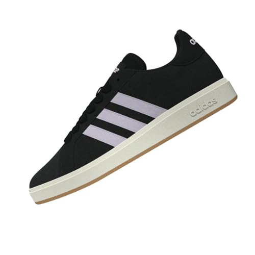 adidas Women's Grand Court Base 00s Shoes, Core Black/Ice Lavender/Off White, 9 UK - Image 8