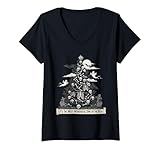 Photo Gallery donna gothmas emo albero natale teschi ossa accademia gotica maglietta con collo a v Photo Gallery donna gothmas emo albero natale teschi ossa accademia gotica maglietta con collo a v