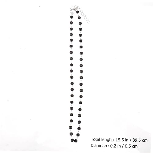 Suspension perles argentées chaîne fille accessoire collier de cou