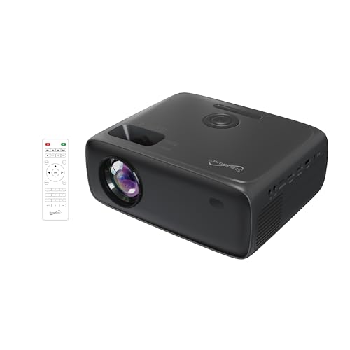 Image of Supersonic SC-282P Full HD 1080P LED Projector with Bluetooth, 7800 Lumens, LED 4" LCD, 40–150" Display, HDMI/USB/SD/AV Inputs, 20,000Hr Lamp, Built-in Speaker, Keystone Adjust