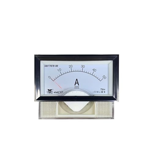 Ampèremètre 44C17 75MV DC cadran aiguille 600A boîtier noir 61x108