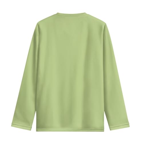 Image of Girls Long Sleeve Shirts Casual Crewneck Soft T-shirts for Girls 3-16 Years Old