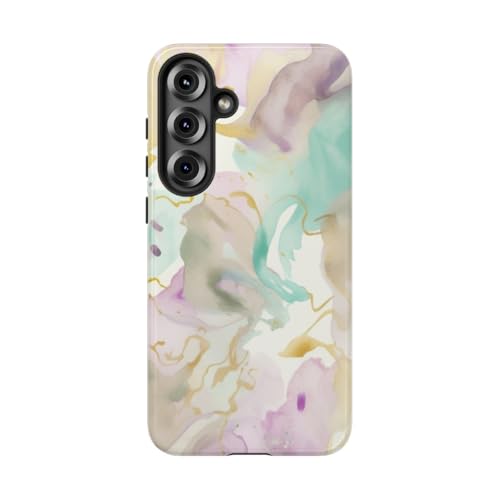 Coque Samsung S25 Plus rigide brillante motif design fluide abstrait