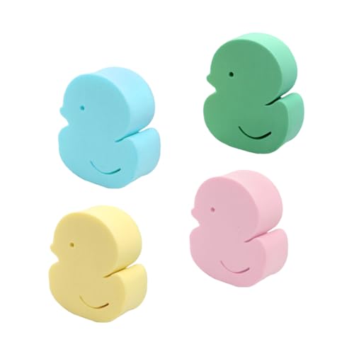 VALICLUD 4 Piezas Esponjas de Baño Infantiles Forma de de y Exfoliantes para Bebés para Baño