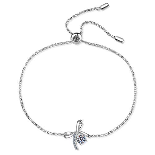 Moissanite bracelet anti-ternissement en argent 925 plaqué pour peaux sensibles