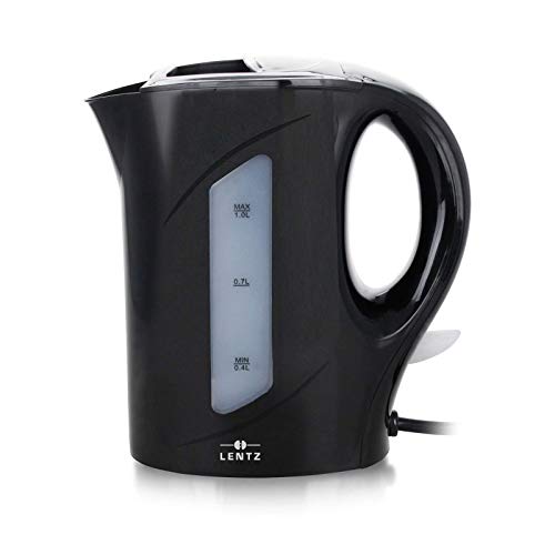 Lentz Wasserkocher 1 Liter Warmwasserbereiter Schwarz Cover